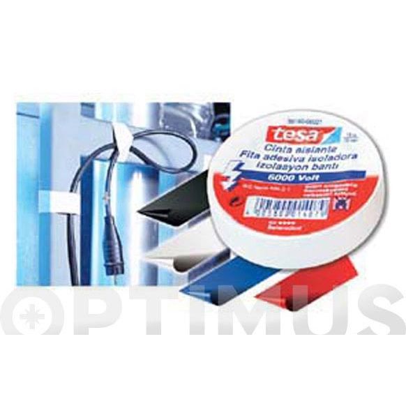 CINTA AISLANTE TESAFLEX 20 M X 19 MM BLANCO