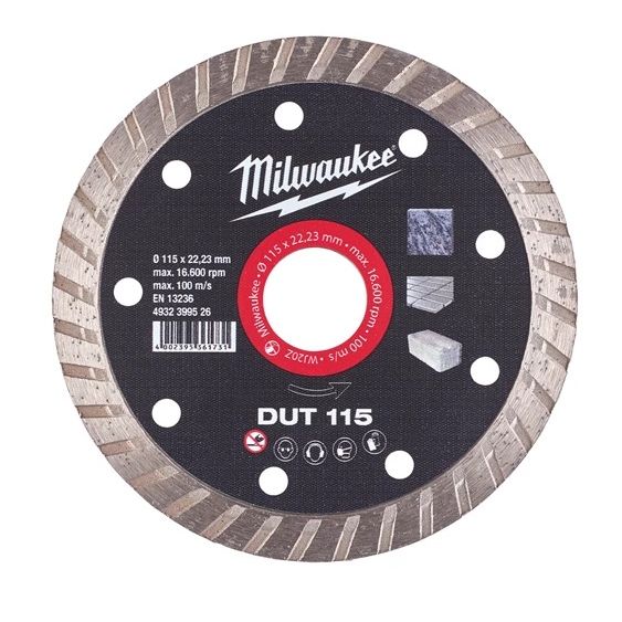 DISCO MILWAUKEE DIAMANTE TURBO-DUT 125mm 4932399527