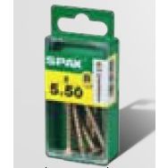 ESTUCHADO SPAX CABEZA PLANA BRICOMATADO 5X35 30UD